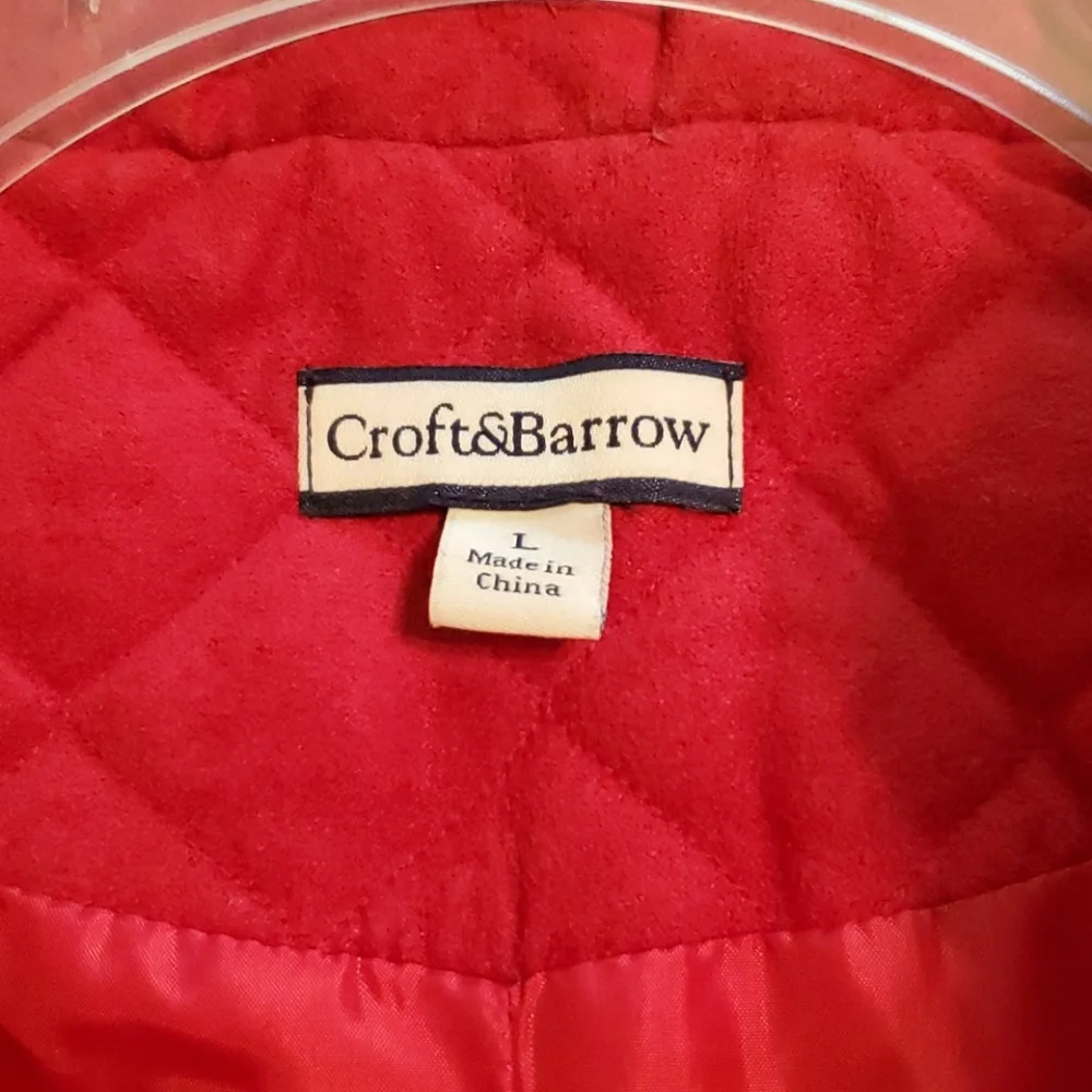 Croft & Barrow Quilted Scarlet Vest - Picture 2 of 4